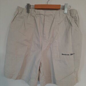 Reebok XL tan cargo shorts with pockets. 100% cotton. Like New.